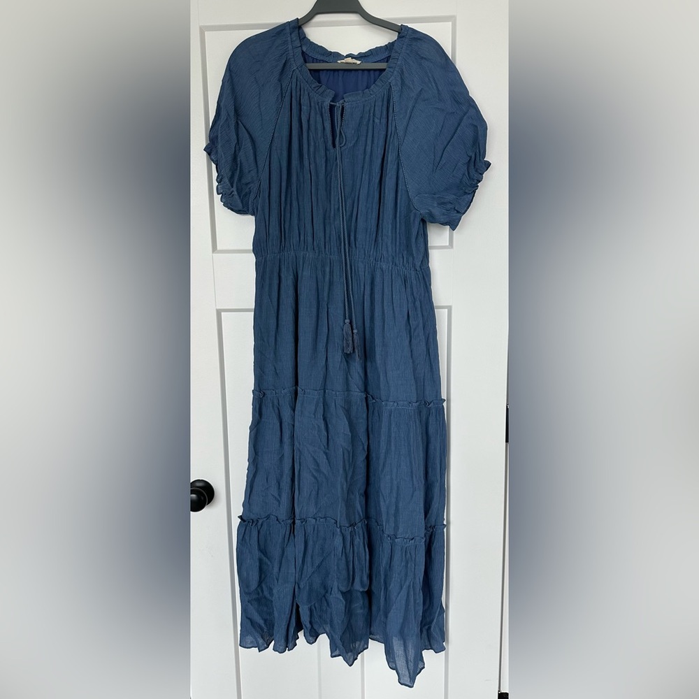 Orange Creek Navy Blue Maxi Dress. Size XL.